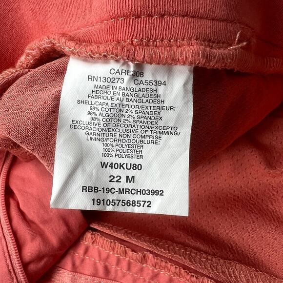 Lee Riders Midrise Skirt Skort‎ Lined Shorts Mini Coral Women's Plus Size 22 - Picture 4 of 13